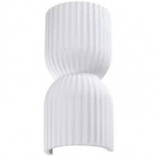 Γύψινη Απλίκα Τοίχου με 2 ντουί GU10 230V Στρογγυλή Λευκό 43075-W